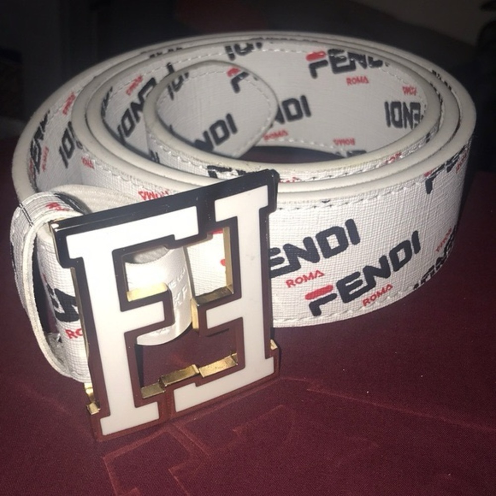 Fendi Belt with Gold Accents